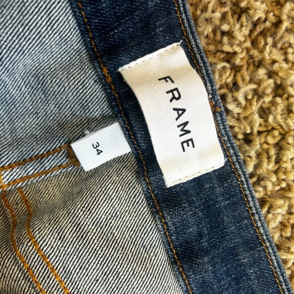 Frame Le Mini Boot Jeans Somerland Wash Women's Size 34 - Picture 5 of 6